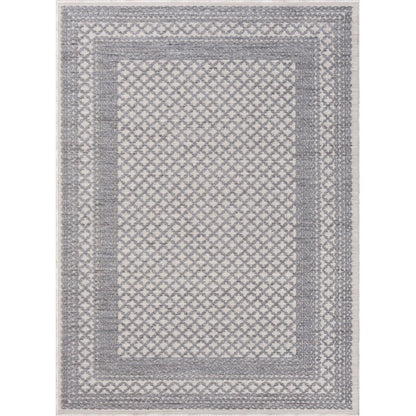 8' X 9' Blue Geometric Indoor Outdoor Area Rug HomeRoots