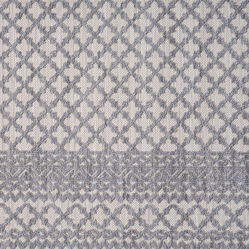 8' X 9' Blue Geometric Indoor Outdoor Area Rug HomeRoots