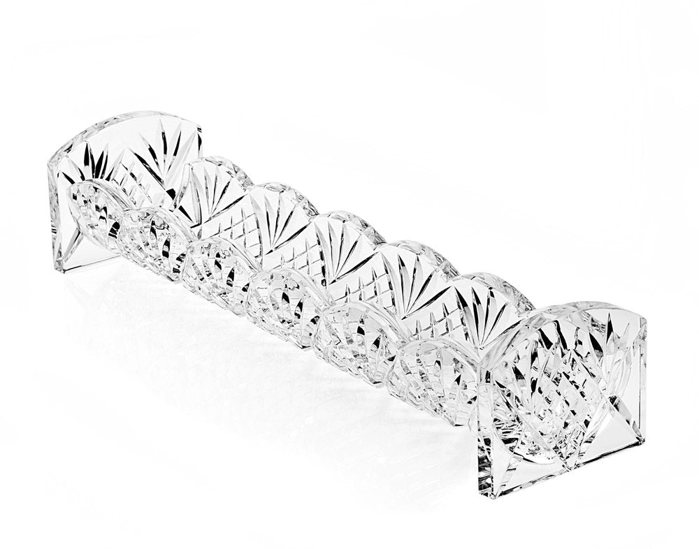10" Rectangular Cut Crystal Cracker Tray HomeRoots