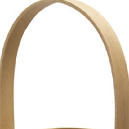 20" Natural Distressed Woven Glass And Wicker Floor Lantern Candle Holder HomeRoots