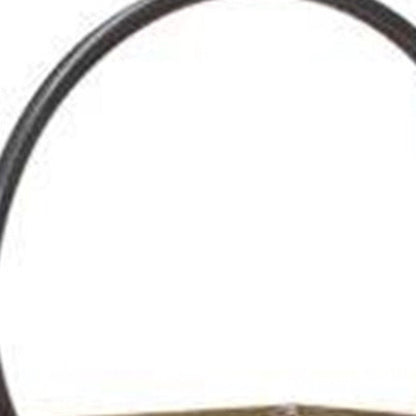 18" Natural Distressed Geometric Wood And Glass Centerpiece Lantern Candle Holder HomeRoots