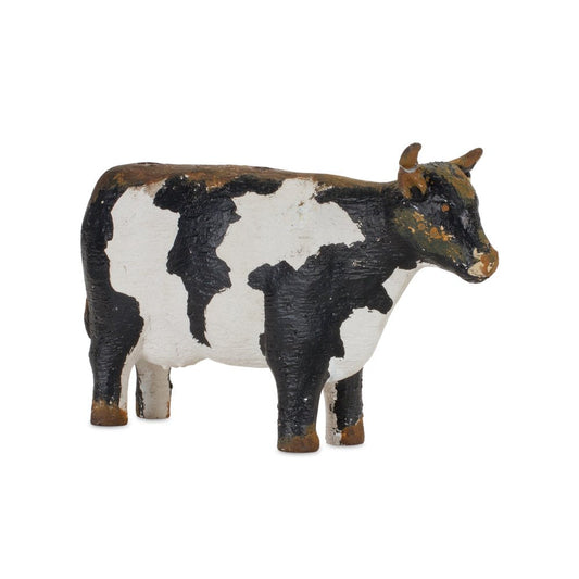 Set of Four Black and White Farm Animal Polyresin Tabletop Candleholders HomeRoots