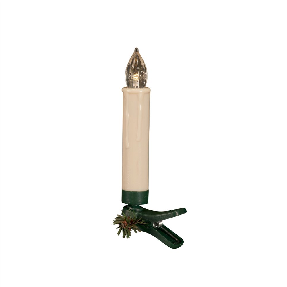 Set of Twentyfour Off White Flameless Christmas Taper Candle HomeRoots