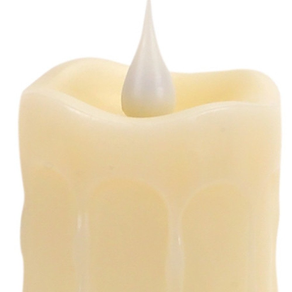 Set of Two Beige Flameless Votive Candle HomeRoots