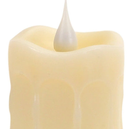 Set of Two Beige Flameless Votive Candle HomeRoots