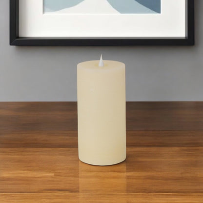 8" Beige Flameless Designer Candle