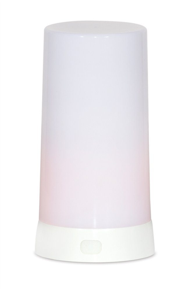 Set of Two White Flameless Pillar Candle HomeRoots
