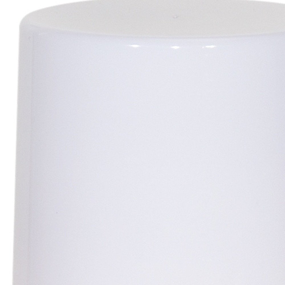 Set of Two White Flameless Pillar Candle HomeRoots