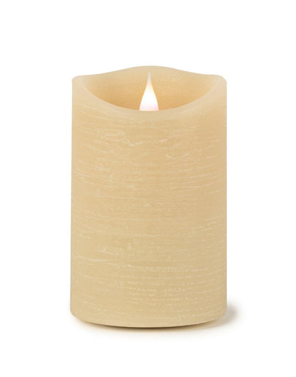 Set of Two Beige Flameless Designer Candle HomeRoots