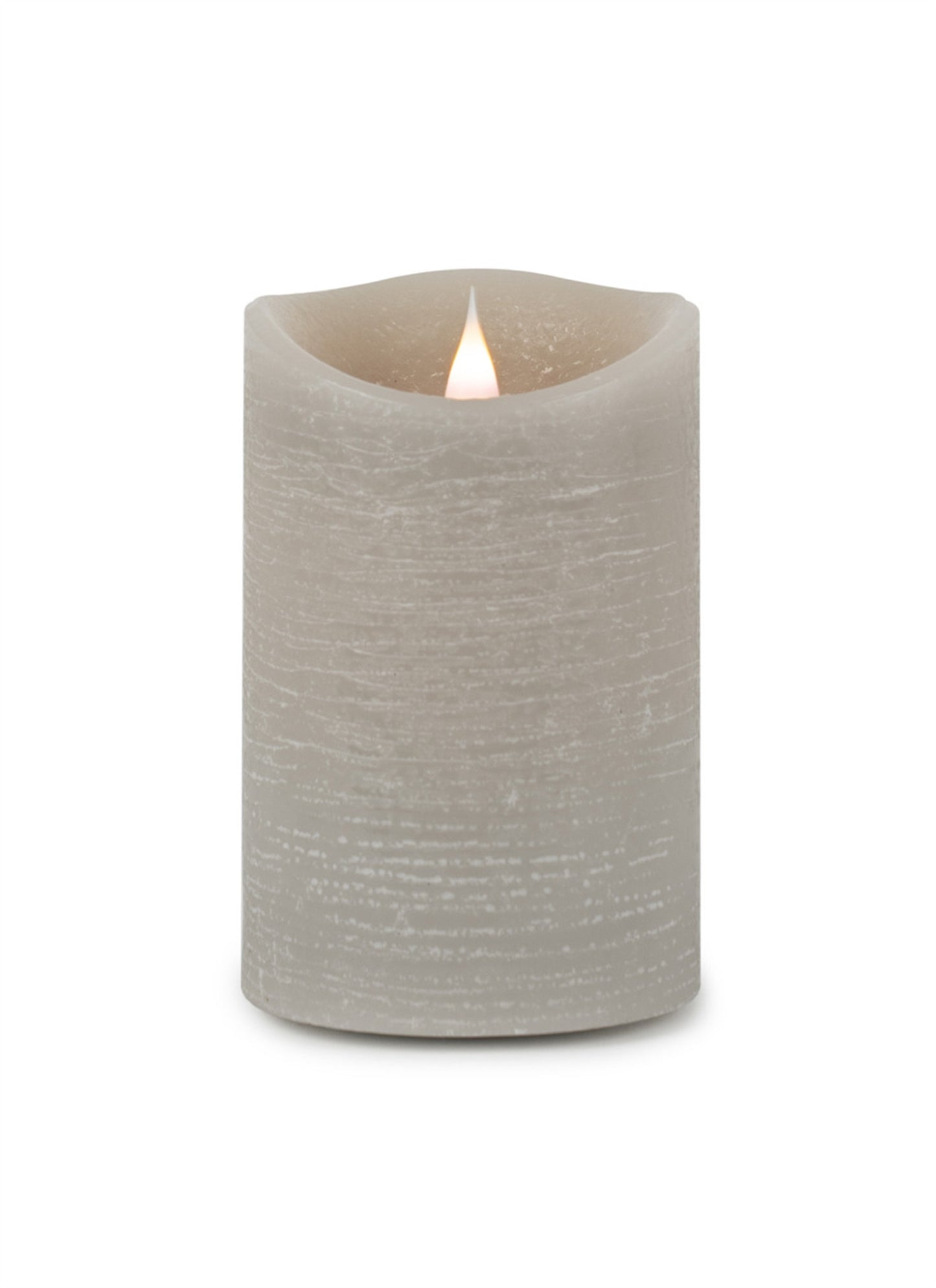 Set of Two Gray Flameless Designer Candle