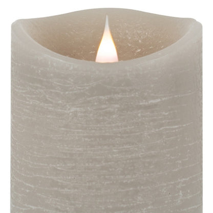 Set of Two Gray Flameless Designer Candle