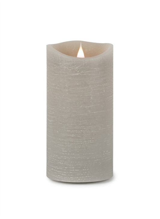 7" Gray Flameless Designer Candle HomeRoots