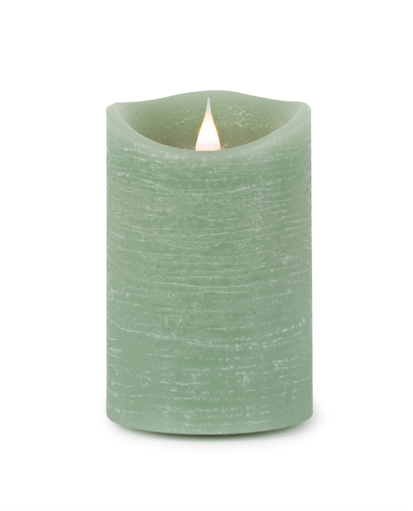 Set of Two Green Flameless Designer Candle