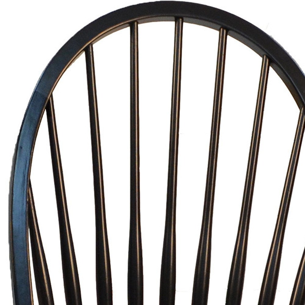 Black Wood Windsor Back Dining Side Chair HomeRoots