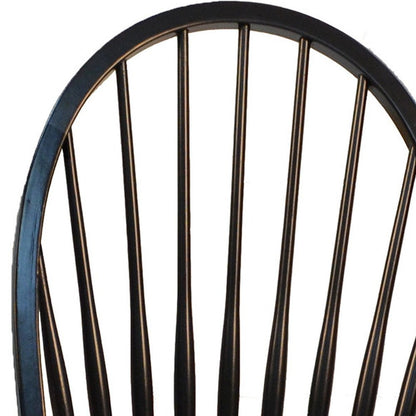 Black Wood Windsor Back Dining Side Chair HomeRoots