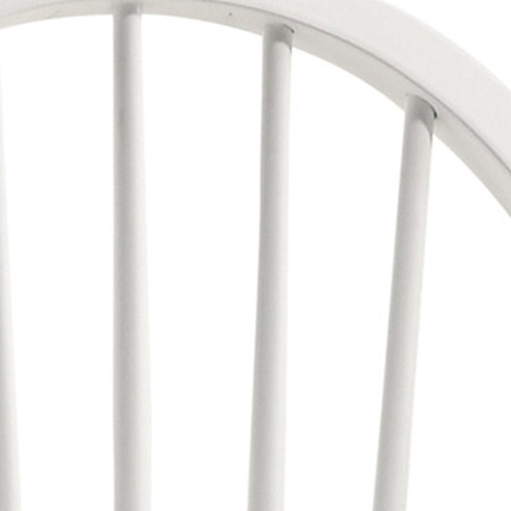 White Wood Windsor Back Dining Side Chair HomeRoots
