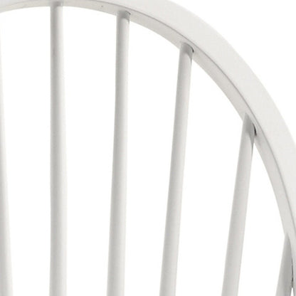 White Wood Windsor Back Dining Side Chair HomeRoots