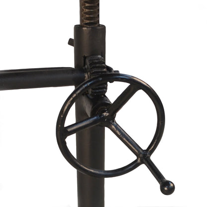 48" Brown And Black Solid Wood And Iron Trestle Base Dining Table HomeRoots