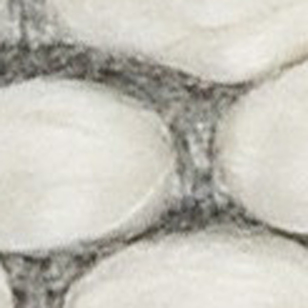 20" Gray and White Geometric Indoor Outdoor Throw Pillow With Texture — view 4