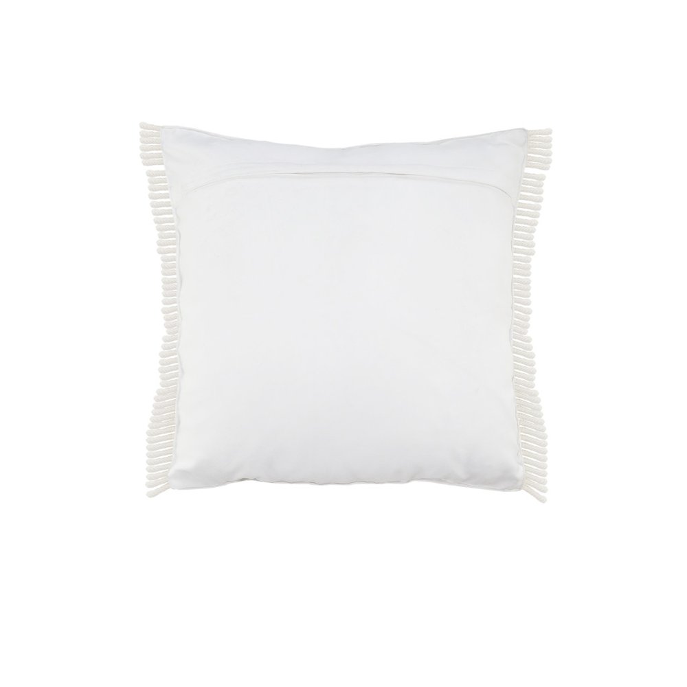 24" X 24" White Zippered Tropical Indoor Outdoor Throw Pillow — view 4