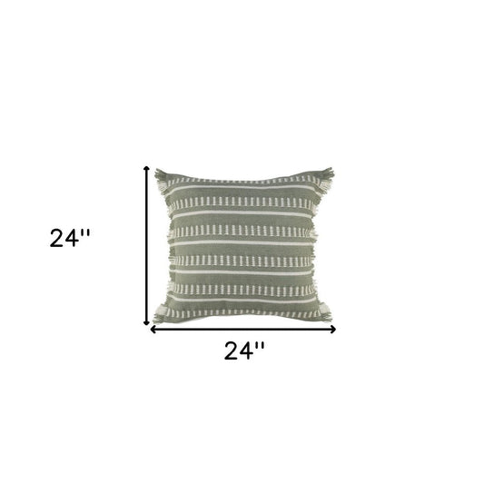 24" X 24" Tan Zippered Coastal Indoor Outdoor Throw Pillow HomeRoots