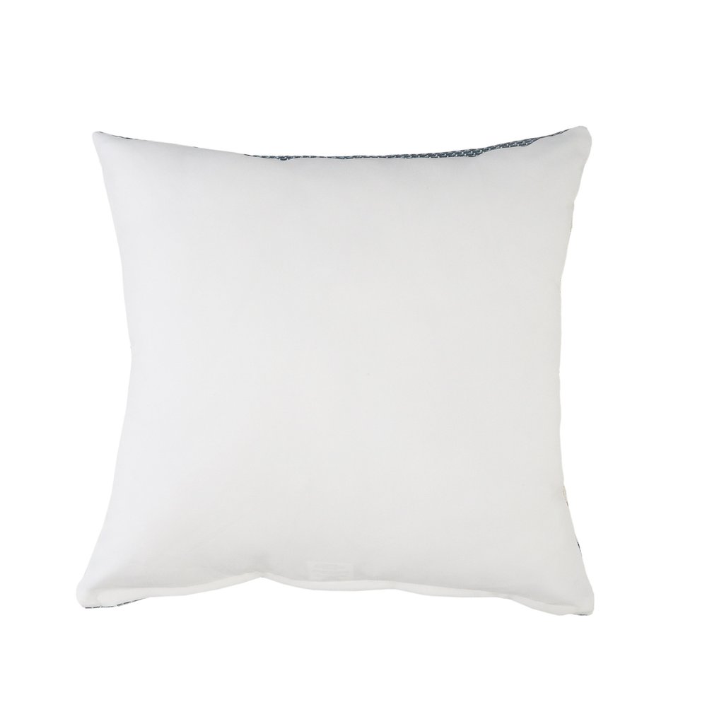 24" X 24" White Zippered Striped Indoor Outdoor Throw Pillow — view 6