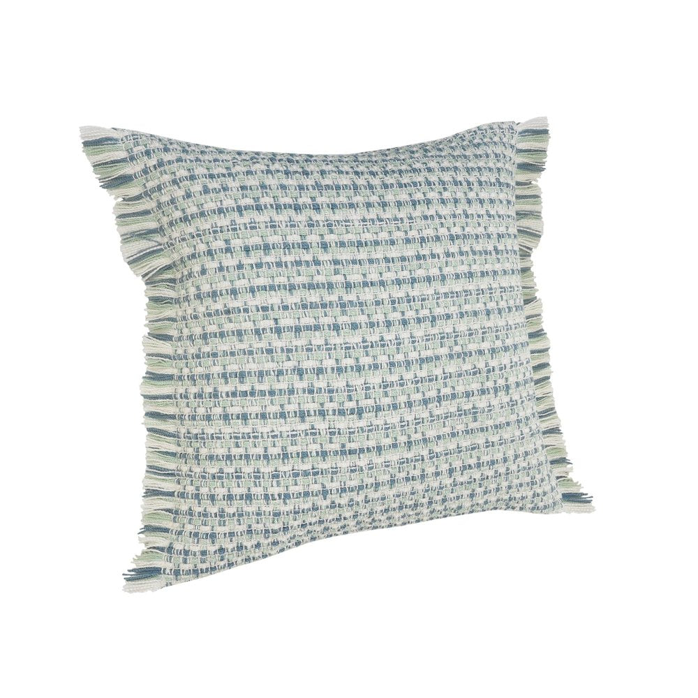 24" X 24" Blue Zippered Coastal Indoor Outdoor Throw Pillow HomeRoots