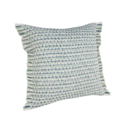 24" X 24" Blue Zippered Coastal Indoor Outdoor Throw Pillow HomeRoots