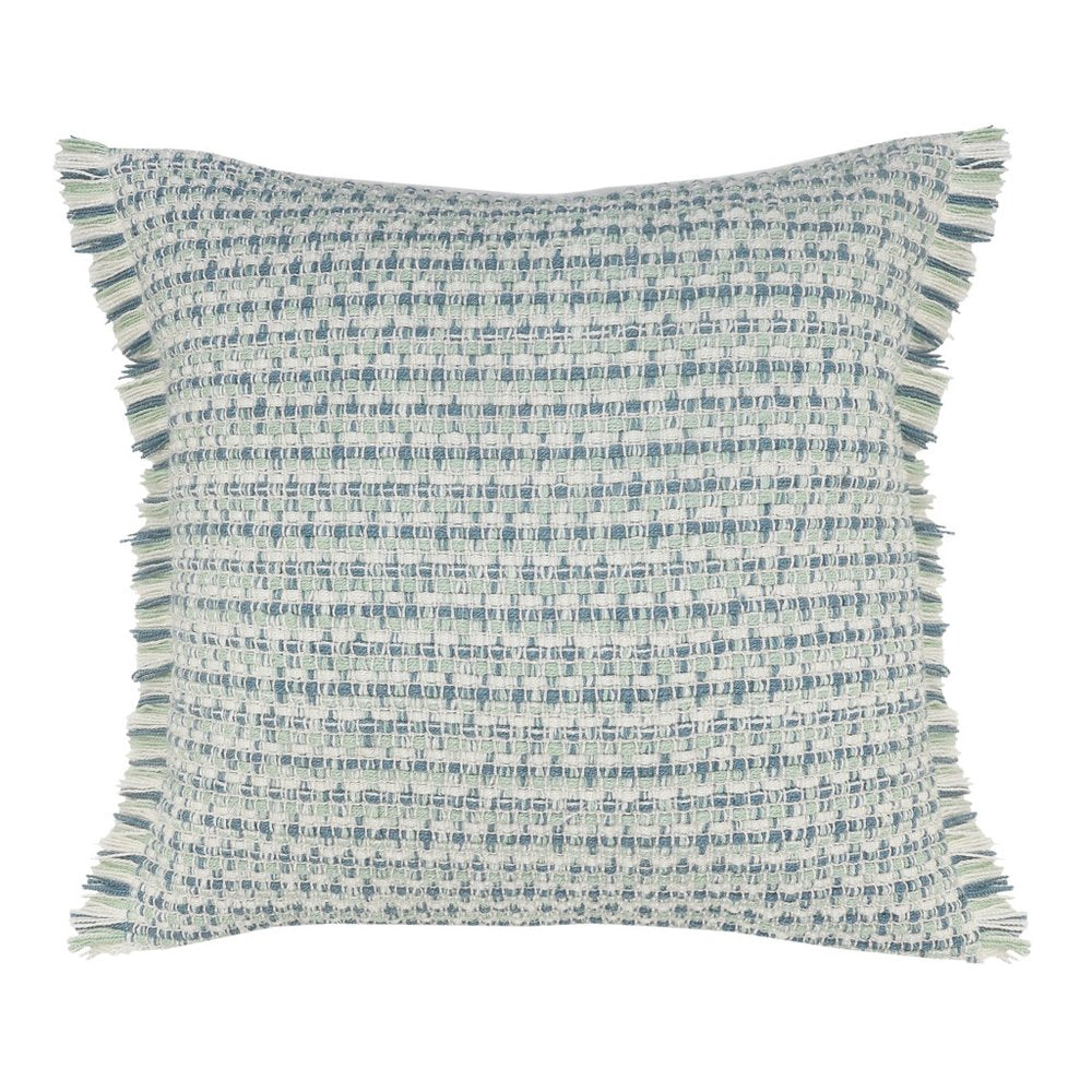 24" X 24" Blue Zippered Coastal Indoor Outdoor Throw Pillow HomeRoots
