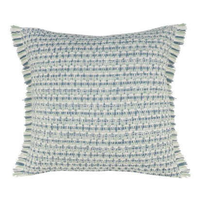 24" X 24" Blue Zippered Coastal Indoor Outdoor Throw Pillow HomeRoots