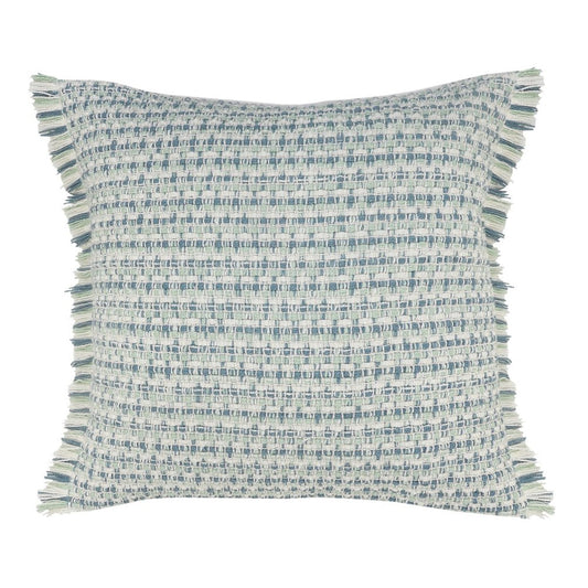 24" X 24" Blue Zippered Coastal Indoor Outdoor Throw Pillow HomeRoots