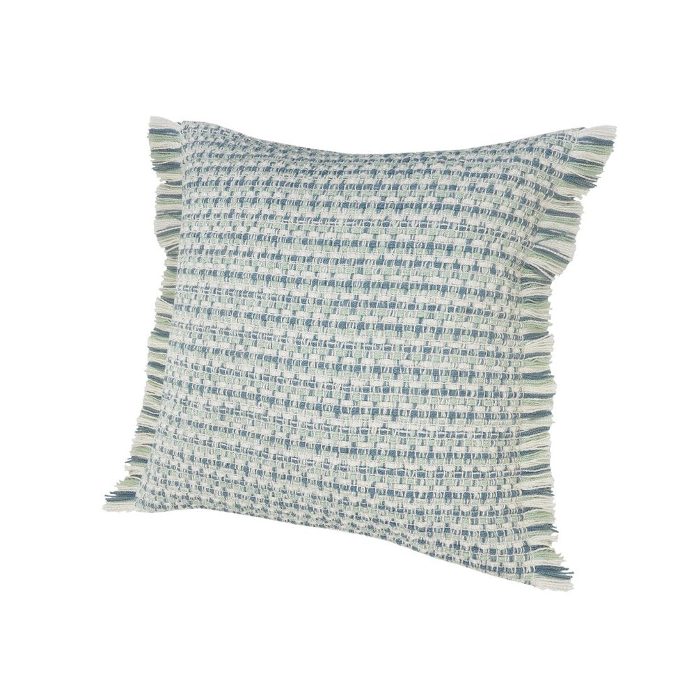 24" X 24" Blue Zippered Coastal Indoor Outdoor Throw Pillow HomeRoots