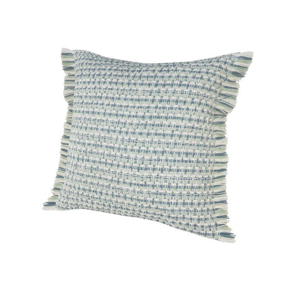 24" X 24" Blue Zippered Coastal Indoor Outdoor Throw Pillow HomeRoots