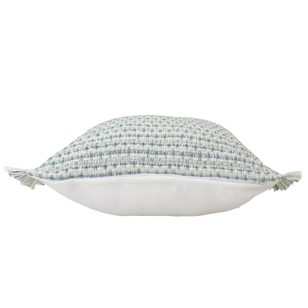 24" X 24" Blue Zippered Coastal Indoor Outdoor Throw Pillow HomeRoots