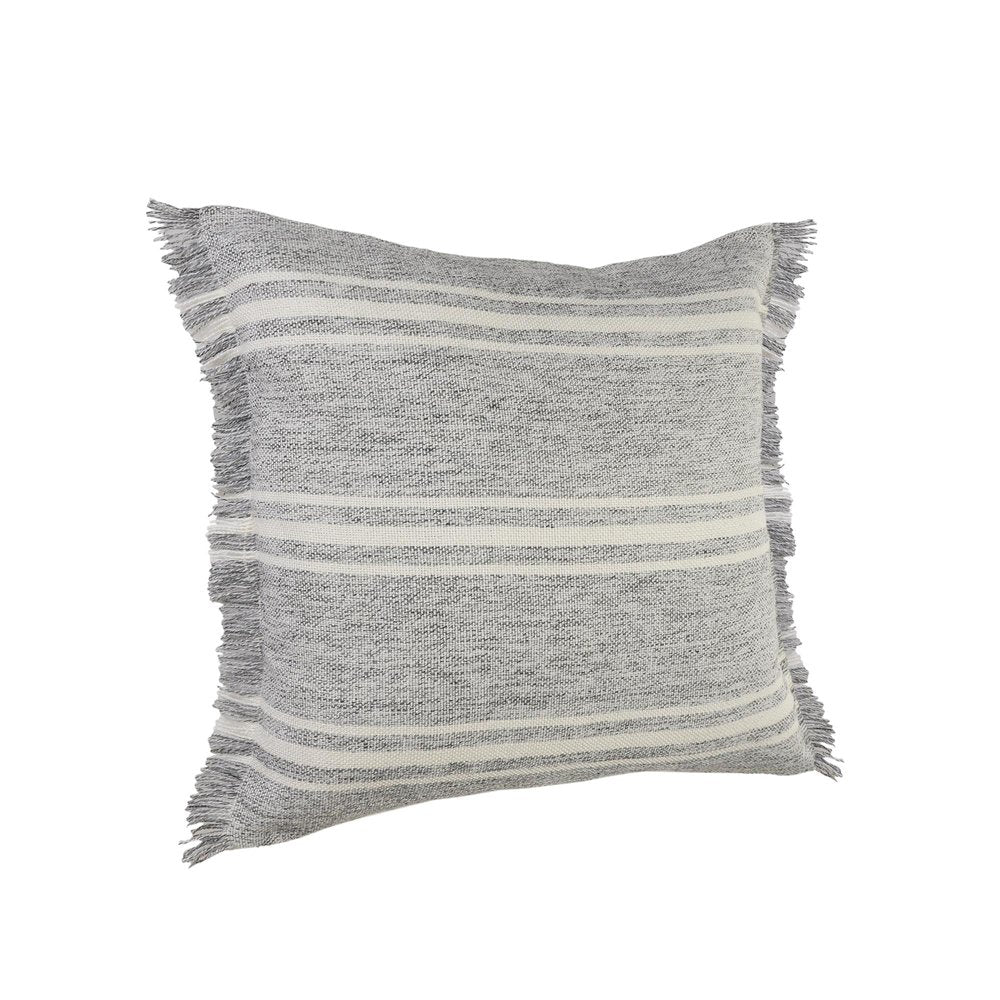 24" X 24" Gray Zippered Geometric Indoor Outdoor Throw Pillow HomeRoots