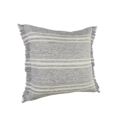 24" X 24" Gray Zippered Geometric Indoor Outdoor Throw Pillow HomeRoots
