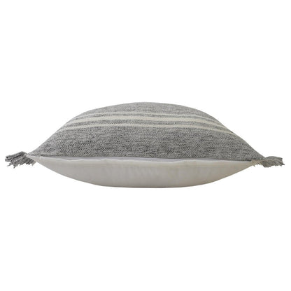 24" X 24" Gray Zippered Geometric Indoor Outdoor Throw Pillow HomeRoots