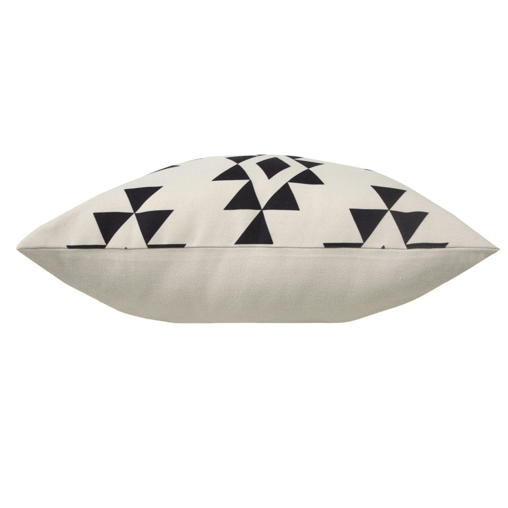 20" X 20" Black Zippered Southwestern Indoor Outdoor Throw Pillow — view 6