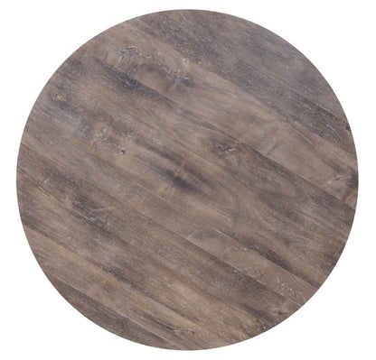 24" Brown Solid Wood Round End Table HomeRoots