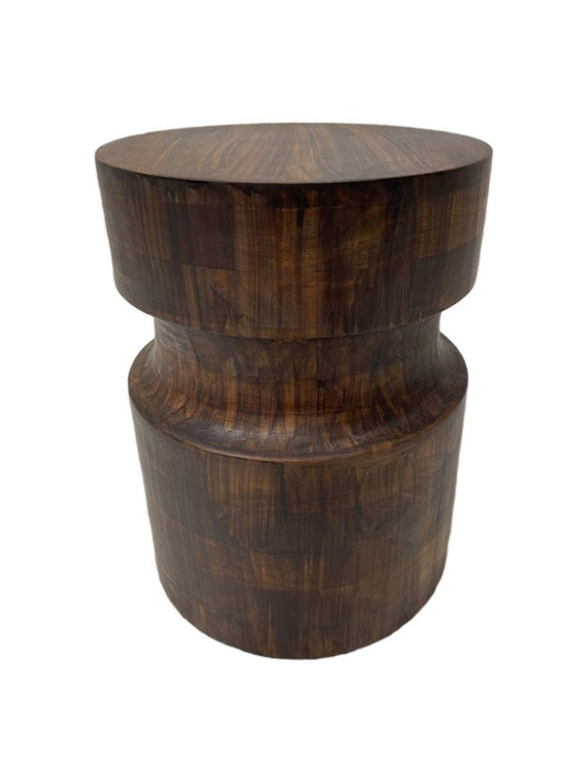 16" Brown Solid Wood Round End Table HomeRoots