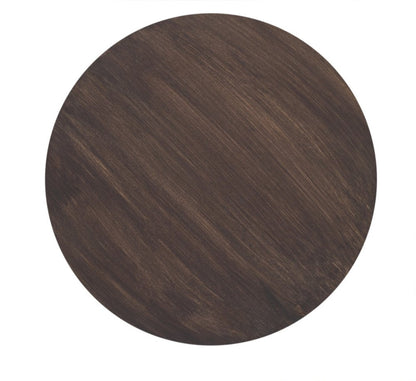 16" Brown Solid Wood Round End Table HomeRoots