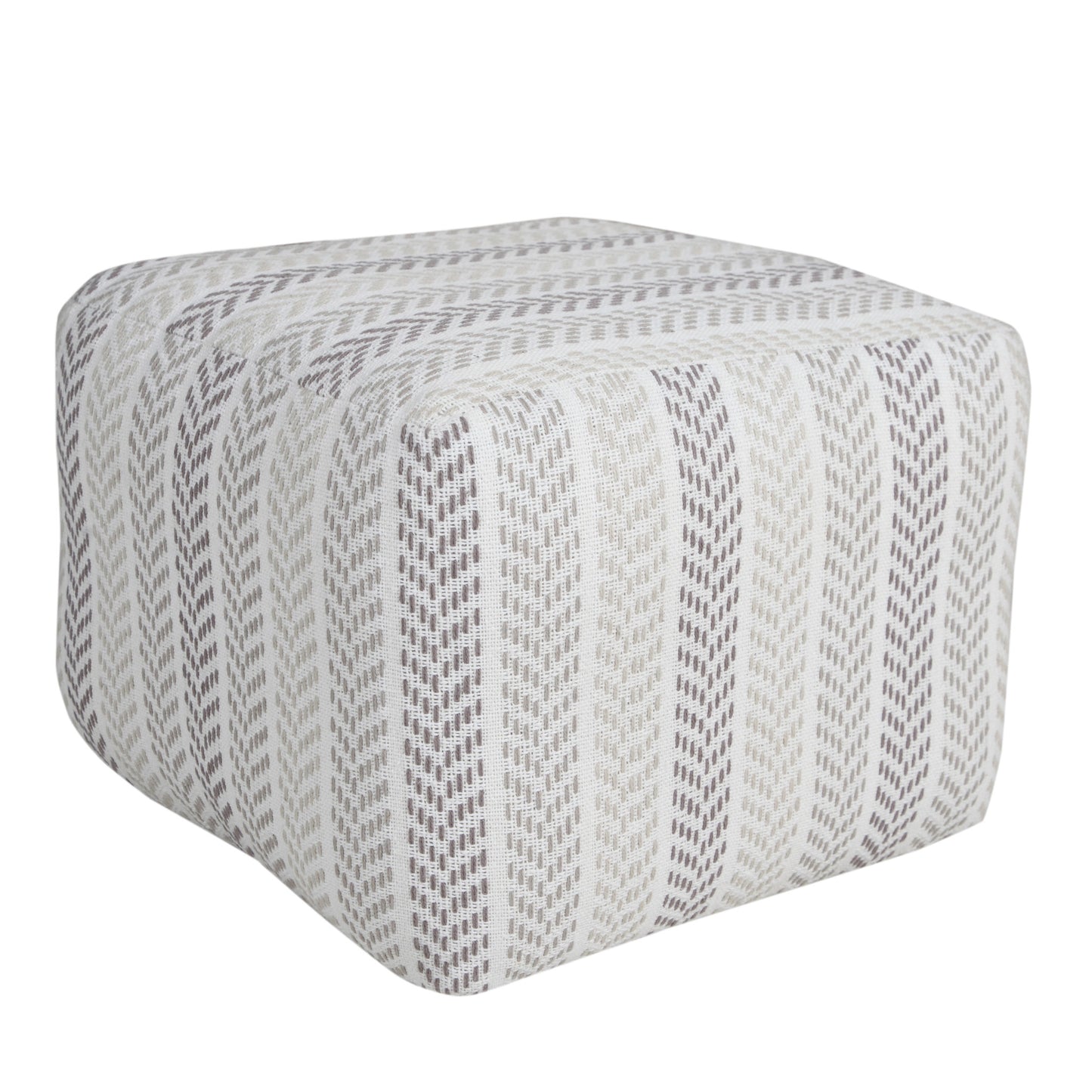 18" Cotton Ottoman