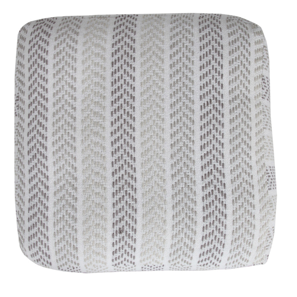 18" Cotton Ottoman