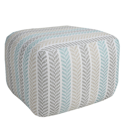 18" Cotton Ottoman