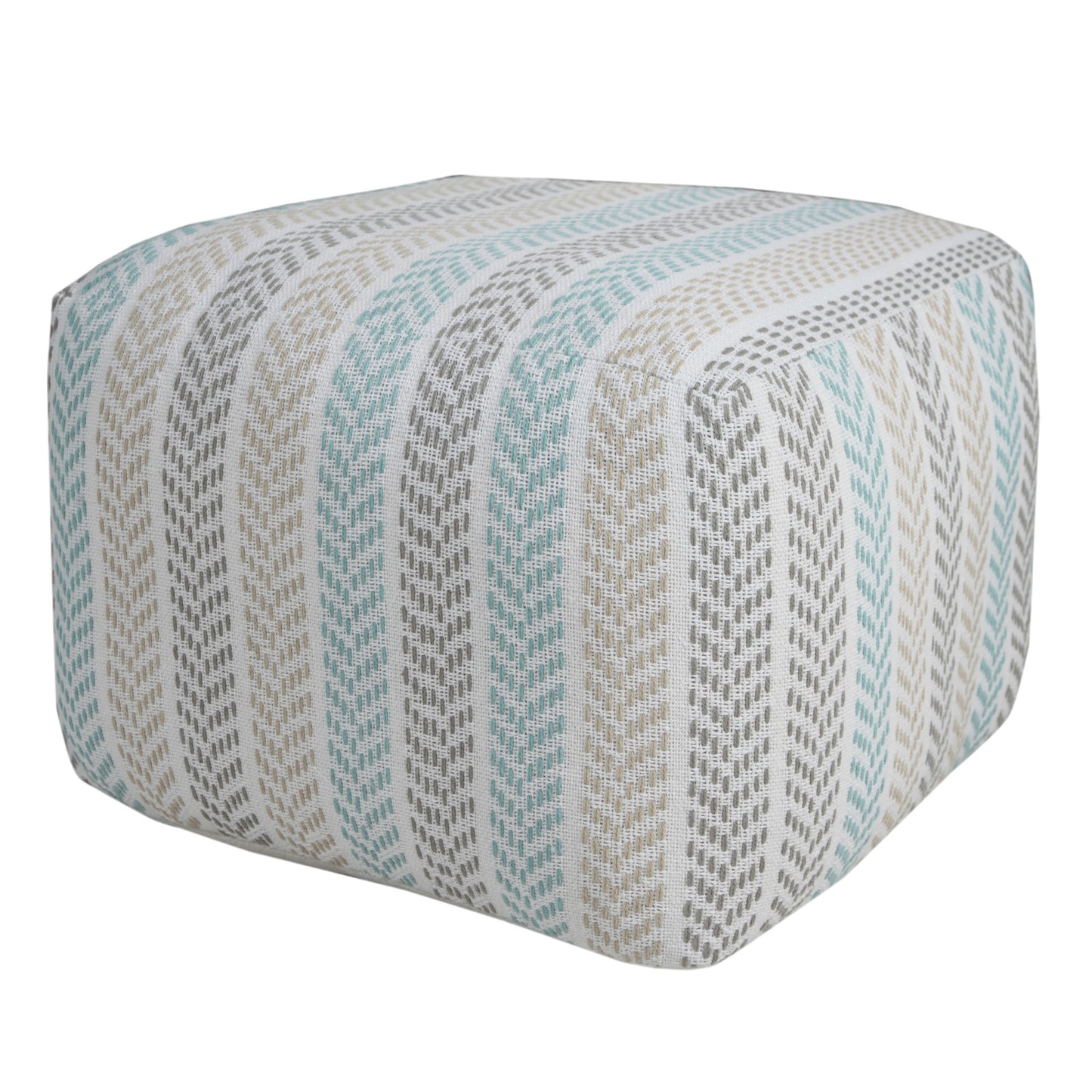 18" Cotton Ottoman