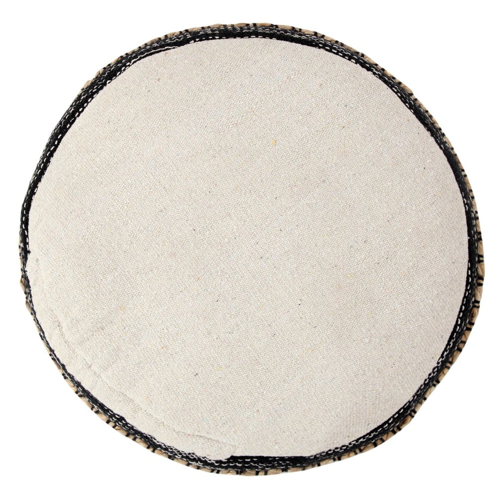 18" x 18" x 14" " Black Pouff HomeRoots