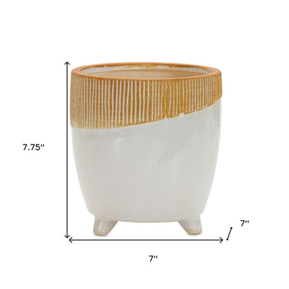Brown 10 Ounce Round Pot Planter No additional pieces included HomeRoots