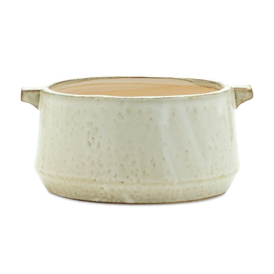 Beige Clay 5.54113 ounce Round Pot Planter HomeRoots