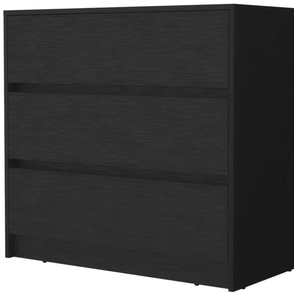 33" White Wood Three Drawer Dresser — view 11