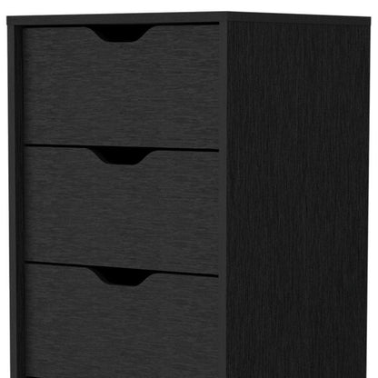 18" White Wood Five Drawer Dresser HomeRoots